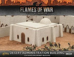 Flames of War Desert Administration Building - Painted