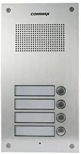 Commax 4-Button Audio Intercom Lobby Panel for 4-Apartment Building