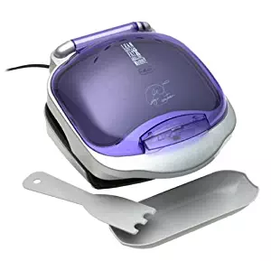 George Foreman GR10BWV Champ Grill with Bun Warmer, Purple