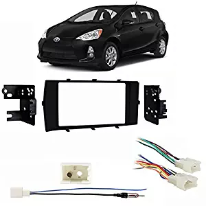 Toyota Prius C 2012-2017 Double DIN Stereo Harness Radio Install Dash Kit