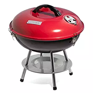 Cuisinart CCG-190RB Portable Charcoal Grill, 14-Inch, Red