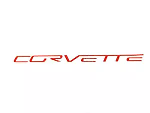 2005-2013 Corvette Dash Air Bag Domed Letters Red