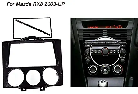 ITYAGUY Double Din Fascia For MAZDA RX8 RX-8 Radio Refitting In-Dash CD DVD Stereo Audio Panel Mount Install Dash Kit Face Plate