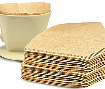 LLZJ 100 Pcs/200Pcs/300 PCS/bag Cone Shape Disposable Coffee Filter Paper Unbleached Pre-folded Filter Coffee Maker Strainer Tools (Size : 300PCS)