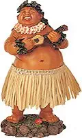 KC Hawaii Leilani Dashboard Hula Doll Local Boy with Ukulele 7'