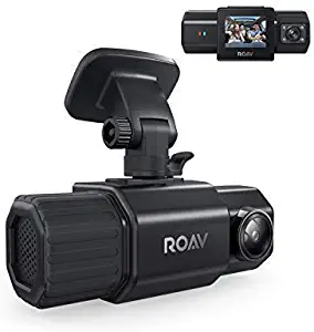 Anker Roav DashCam Duo, Dual FHD 1080p, Front and Interior Wide Angle Cameras, For Uber, Lyft, Supercapacitor, IR Night Vision, Dual Sony Sensors, GPS, Motion Detection (No Wi-Fi, No App) (Renewed) 