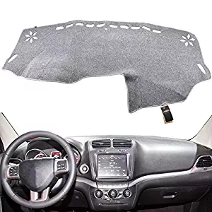 XUKEY Dashboard Cover for Dodge Journey Fiat Freemont 2011-2018 Dash Cover Mat Gray