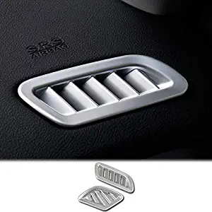 AUTOXBERT Fits for Jeep Renegade 2015 2016 2017 Chrome Interior Air Vent Dashboard ABS Cover Trim Insert Outlet Car Styling