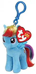 Ty Inc My Little Pony Plush Stuffed Animal-Rainbow Dash Bag Key Clip