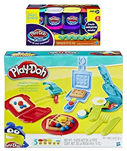 PD Play-Doh Breakfast Time Playset + Play-Doh Plus Compound Bundle