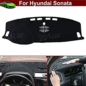 Tiantian New 1pcs Black Premium DashMat Dash Carpet Original Dash Covers Dashboard Cover Custom Fit for Hyundai Sonata 2011 2012 2013 2014