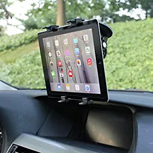 Car Mount Dash Windshield Holder Swivel Cradle Dock Compatible with Amazon Fire 7 (2019) - Fire 7 Kids Edition - Fire HD 10 - Fire HD 10 Kids Edition - Fire HD 8 - Fire HD 8 Kids Edition