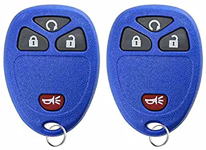 KeylessOption Keyless Entry Remote Control Car Key Fob Replacement for 15913421 -Blue (Pack of 2)