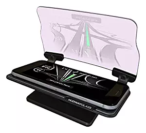HUDWAY Glass - Universal Head-Up Display (HUD) for GPS Navigation for Any Car. Smartphone Apps Included.