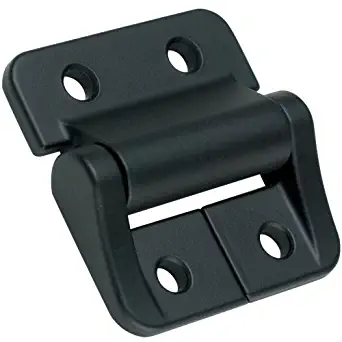 Southco E6/ST Series Constant Torque Position Control Hinge with Holes, Aluminum Alloy, 1-1/2" Leaf Height, 15.99 in-lbf Symmetric Torque, Black