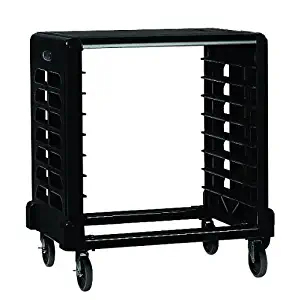 Rubbermaid Commercial ProServe Prep Kitchen Cart with Cutting Board, Black, FG331600BLA