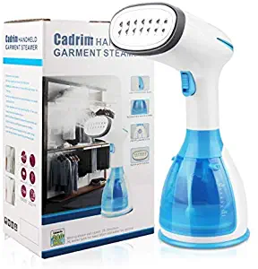 Cadrim Clothes Steamer - Portable Handheld Garment Steamer 1500W 280ml Travel Steamer Fabric Steam Iron 20s Fast Heat-up Auto-Off Ideal for Home Office Travel