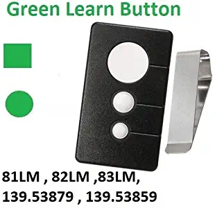 Craftsman Garage Door Opener Remote Control Transmitter for Green 3 Button Part 139.53970SRT 139.5397 139.53971SRT 139.53971 139.53973SRT 139.53973 139.53879 K1026 HBW1136 LiftMaster 81LM 82LM 83LM