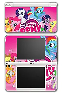 My Little Pony Friendship is Magic MLP Pinkie Pie Rarity Rainbow Dash Twilight Sparkle Applejack Video Game Vinyl Decal Skin Sticker Cover for Nintendo DSi XL System