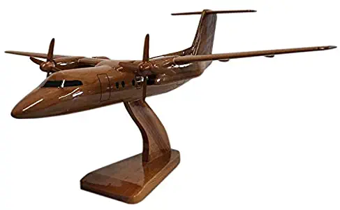 Bombardier Dash 200 Aircraft - Executive Wooden Desktop Model (Mahogany).