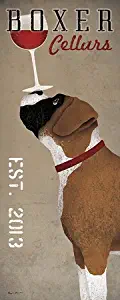 Boxer Cellars Ryan Fowler Advertisements Vintage Ads Dogs Wine Print Poster 8x20
