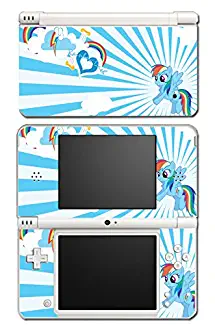 Rainbow Dash MLP My Little Pony Heart Video Game Vinyl Decal Skin Sticker Cover for Nintendo DSi XL System