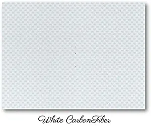 White Carbon Fiber ABS sheet for boat instrument panels 24" x 48" x 3/16"