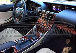 IS250 / IS350 Interior BURL Wood Dash Trim KIT Set for Lexus is 250 300 350 IS300 2017 2018 2019