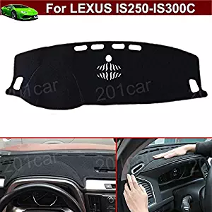 New 1pcs Black Premium DashMat Dash Carpet Original Dash Covers Dashboard Cover Custom Fit For LEXUS IS250-IS300C 2006 2007 2008 2009 2010 2011 2012