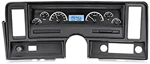 Dakota Digital 69-76 Chevy Nova Analog Dash Gauge System Black Alloy Blue VHX-69C-NOV-K-B