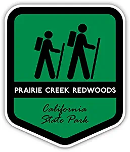 Squiddy Prarie Creek Redwoods State Park California - Vinyl Sticker for Car, Laptop, Notebook (5" high)