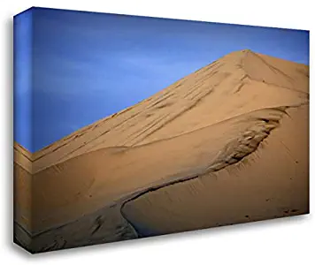 CA, Death Valley NP, Eureka Sand Dunes 38x27 Gallery Wrapped Stretched Canvas Art by Flaherty, Dennis