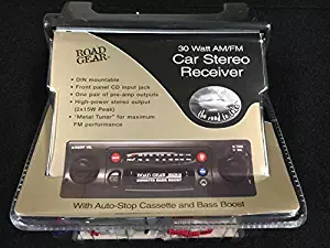 High Power AM/FM Cassette Car Stereo With Front Panel Input Jack