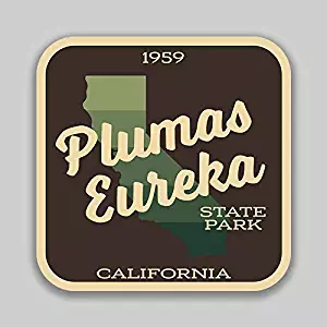 JB Print Plumas Eureka State Park Sticker Explore Wanderlust Camping California Vinyl Decal Sticker Car Waterproof Car Decal Bumper Sticker 5"