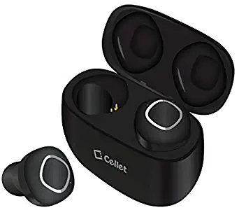 PRO Wireless V5 Bluetooth Earbuds for BLU Dash M2 Mini with Charging case for in Ear Headphones. (V5.0 Pro Black)