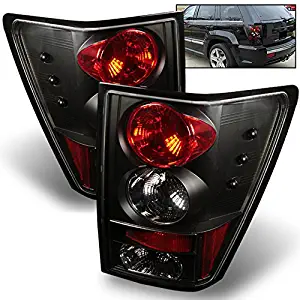 For 05-06 Jeep Grand Cherokee SUV Black Bezel Rear Tail Lights Brake Lamps Replacement Pair Left + Right