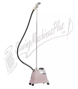 Jiffy PINK J-2000M Garment Clothes Fabric Upholstery Steamer J2000M 1300W Unbreakable 6" Metal Head, Solid Wood Handle, 5.5' Hose