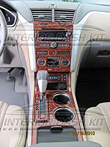 CHEVROLET CHEVY TRAVERSE INTERIOR BURL WOOD DASH TRIM KIT SET 2009 2010 2011 2012