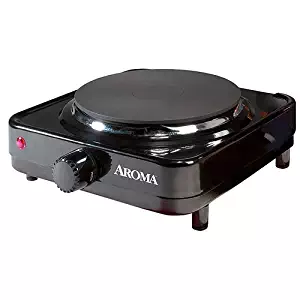 Aroma Durable Die-Cast Flat Single-Burner Portable Electric Range Hot Plate