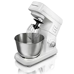 Hamilton Beach 300W 6 Speed 3.5 Quart Countertop Stand Mixer, White | 63329