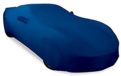 West Coast Corvette / Camaro 2014-2019 C7 Stingray, Z51, Z06, Grand Sport Corvette Ultraguard Stretch Satin Indoor Car Cover (Blue)