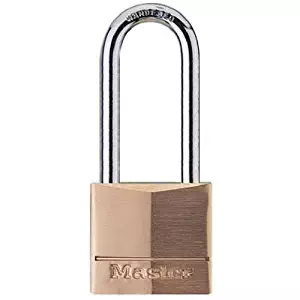 Master Lock Padlock, Solid Brass Lock, 1-9/16 in. Wide, 140DLH