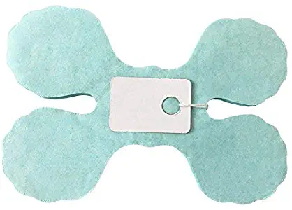 Four Leaf Clover Garland Tissue Paper Flowers, Tissue Paper Garland, Independence Day Decoration Wedding Party Decor, 9.84 Feet/3 M Each, Pack of 3 (Light Blue)