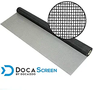 DocaScreen Standard Window Screen Roll – 48” x 100’ Fiberglass Screen Roll – Window, Door and Patio Screen – Insect Screen // Fiberglass Screening // Screen Replacement // Window Screens