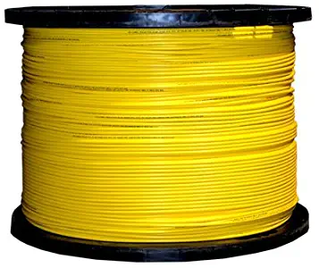 Bulk Zipcord Fiber Optic Cable, Singlemode, Duplex, 9/125, Yellow, Riser Rated, Spool, 1000 Foot