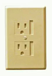 6-Pack Self-Closing Babyproof Outlet Covers - An Alternative To Wall Socket Plugs for Child Proofing (Standard (1 Screw), Beige)