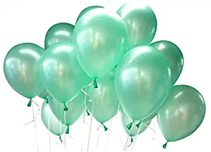 Sogorge Pack of 50pcs 10" Pastel Color Mint Green Latex Balloon Baby Shower Wedding Birthday Party Decoration SG1681