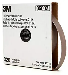 Cloth Utility Roll 05002, 1" x 50 yd, 320J-by-3M COMPANY