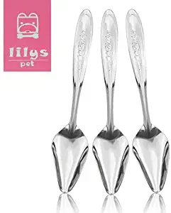 LILYS PET 4.7" Bird Parrot Stainless Steel Metal Feeding Spoon,Special Feeding Scoop Medicine Spoons Hand Feeding Spoons for Peony Cockatiel Parrot