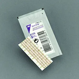 3M Steri-strip Blend Tone 1/8" x 3" - Box Of 50 envelopes, 5 strips/env. - Model B1550